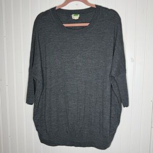 By Anthropologie Wool Knit Short Sleeve Slouchy Sweater Size XL